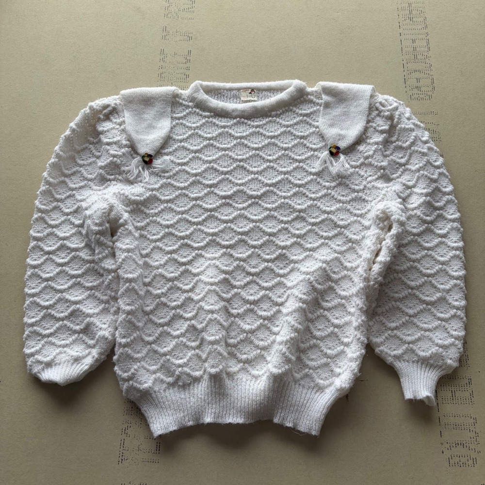 Vintage Alexis Style Popcorn Knit Sweater